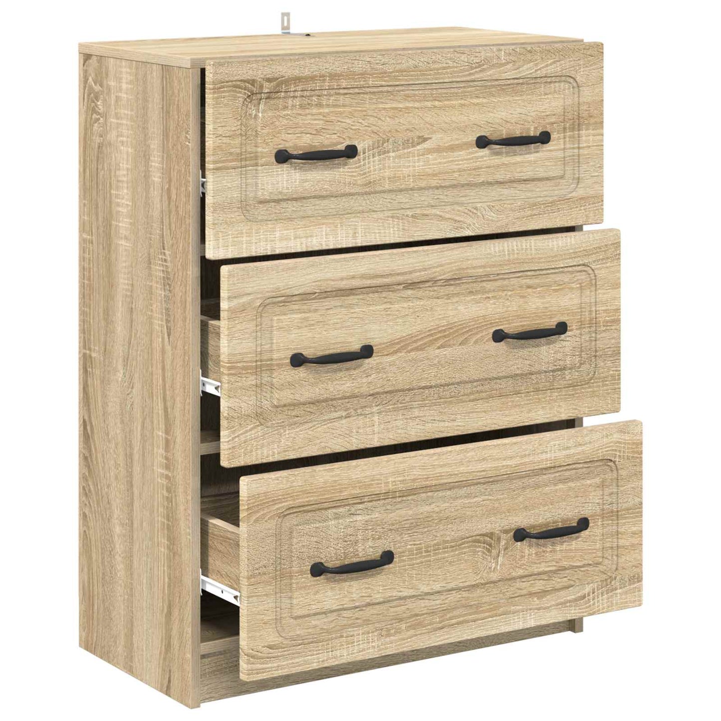 Drawer Cabinet Sonoma Oak 66 x 34.5 x 87 cm Engineered Wood