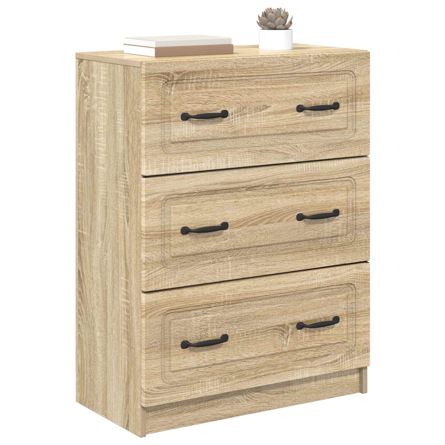 Drawer Cabinet Sonoma Oak 66 x 34.5 x 87 cm Engineered Wood
