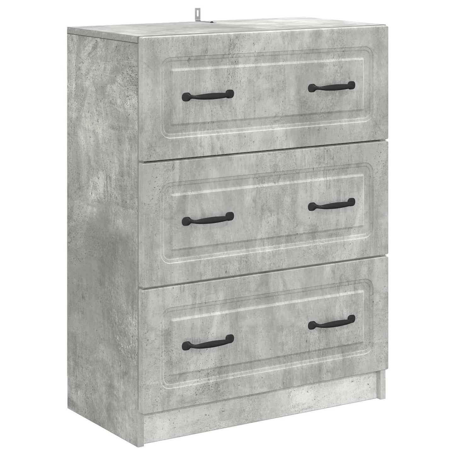 Drawer Cabinet Concrete Grey 66 x 34.5 x 87 cm Engineered Wood