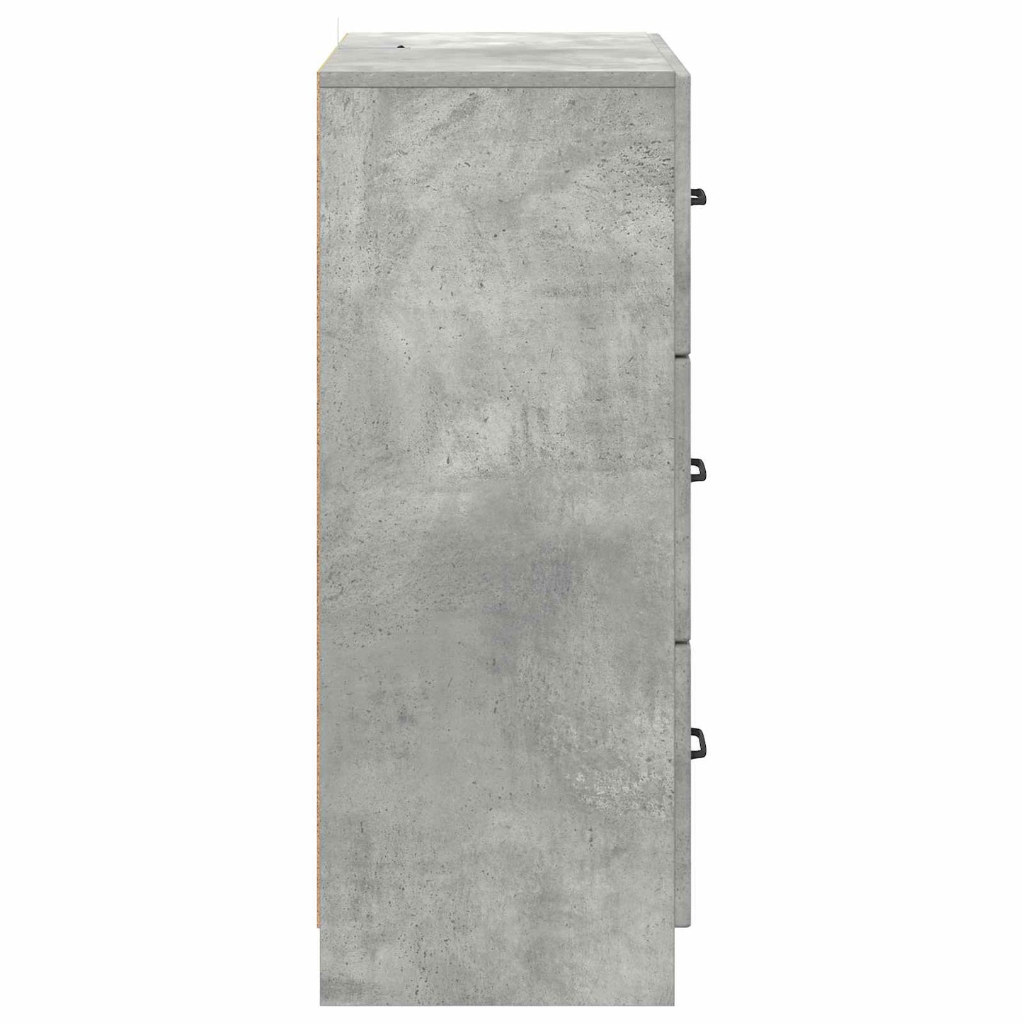 Drawer Cabinet Concrete Grey 66 x 34.5 x 87 cm Engineered Wood