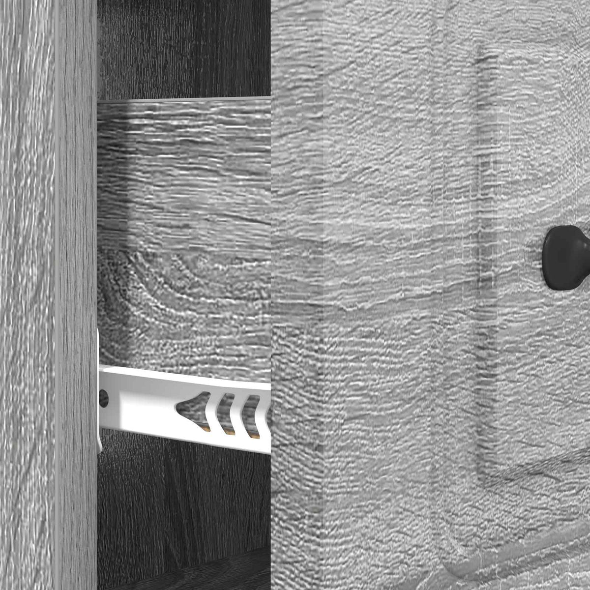 Drawer Cabinet 66 x 34.5 x 87 cm Engineered Wood Grey Sonoma