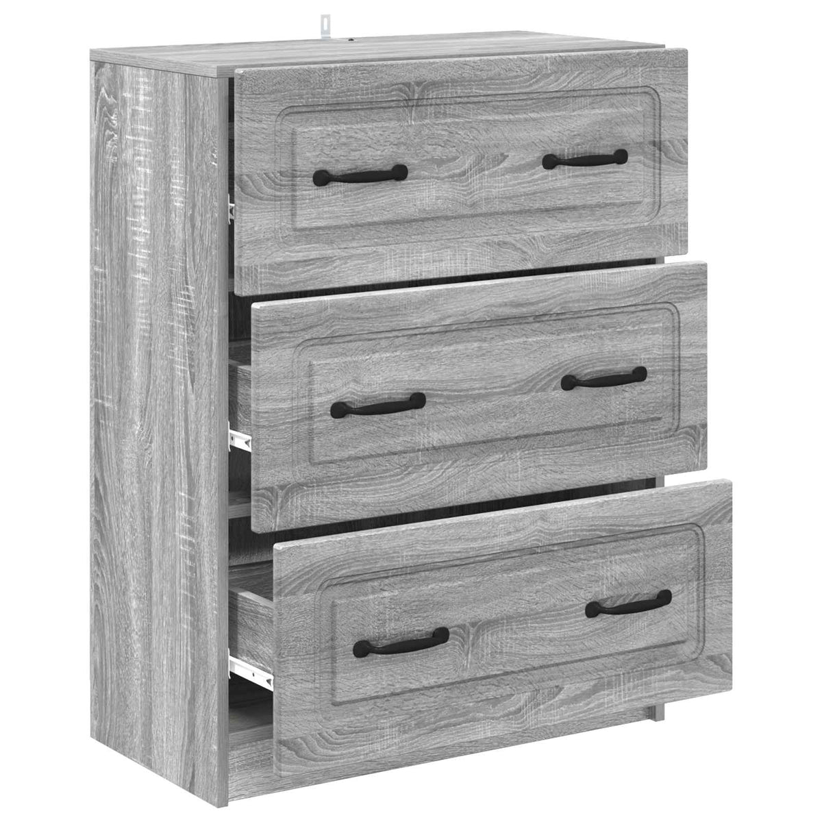 Drawer Cabinet 66 x 34.5 x 87 cm Engineered Wood Grey Sonoma