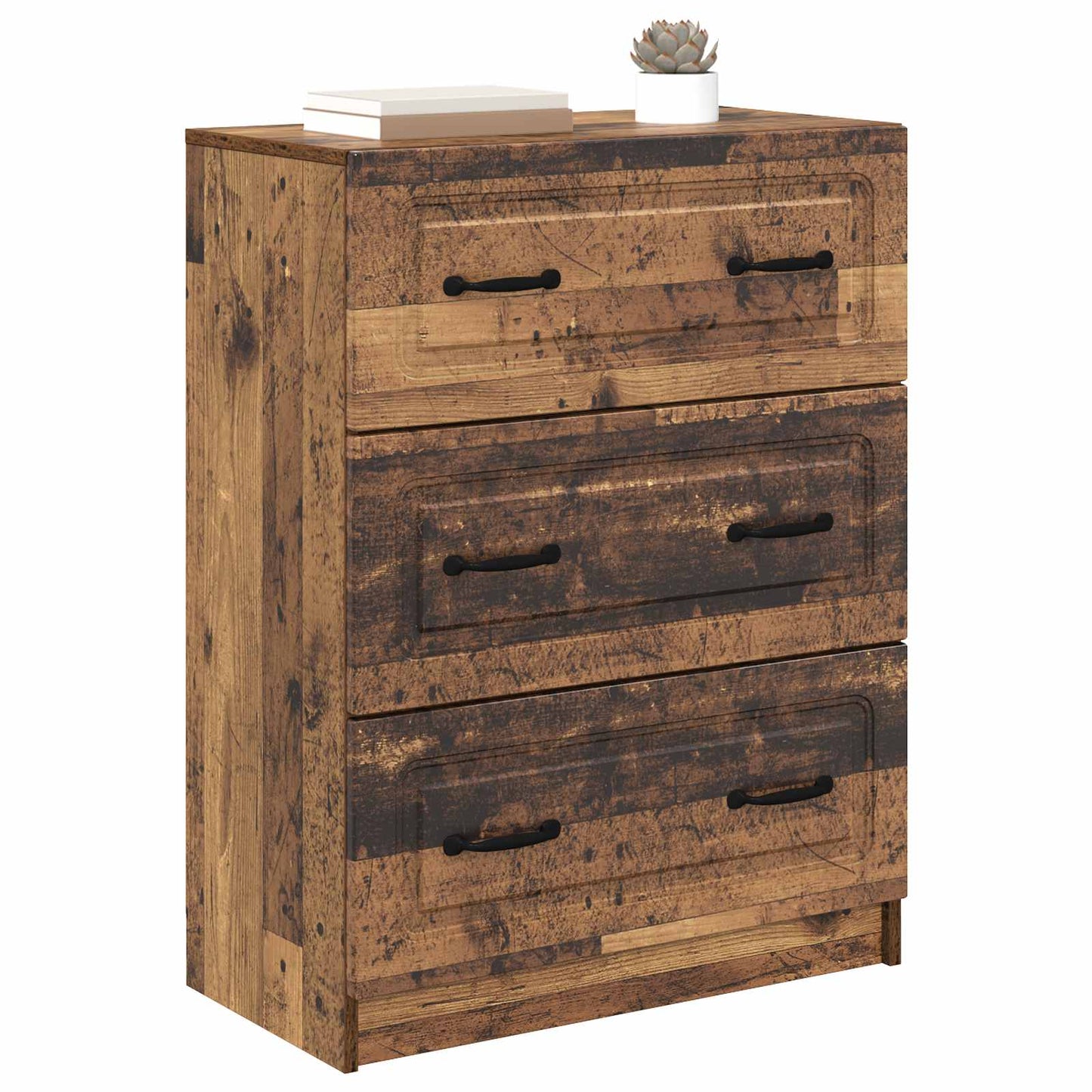 Drawer Cabinet Old Wood 66 x 34.5 x 87 cm Engineered Wood