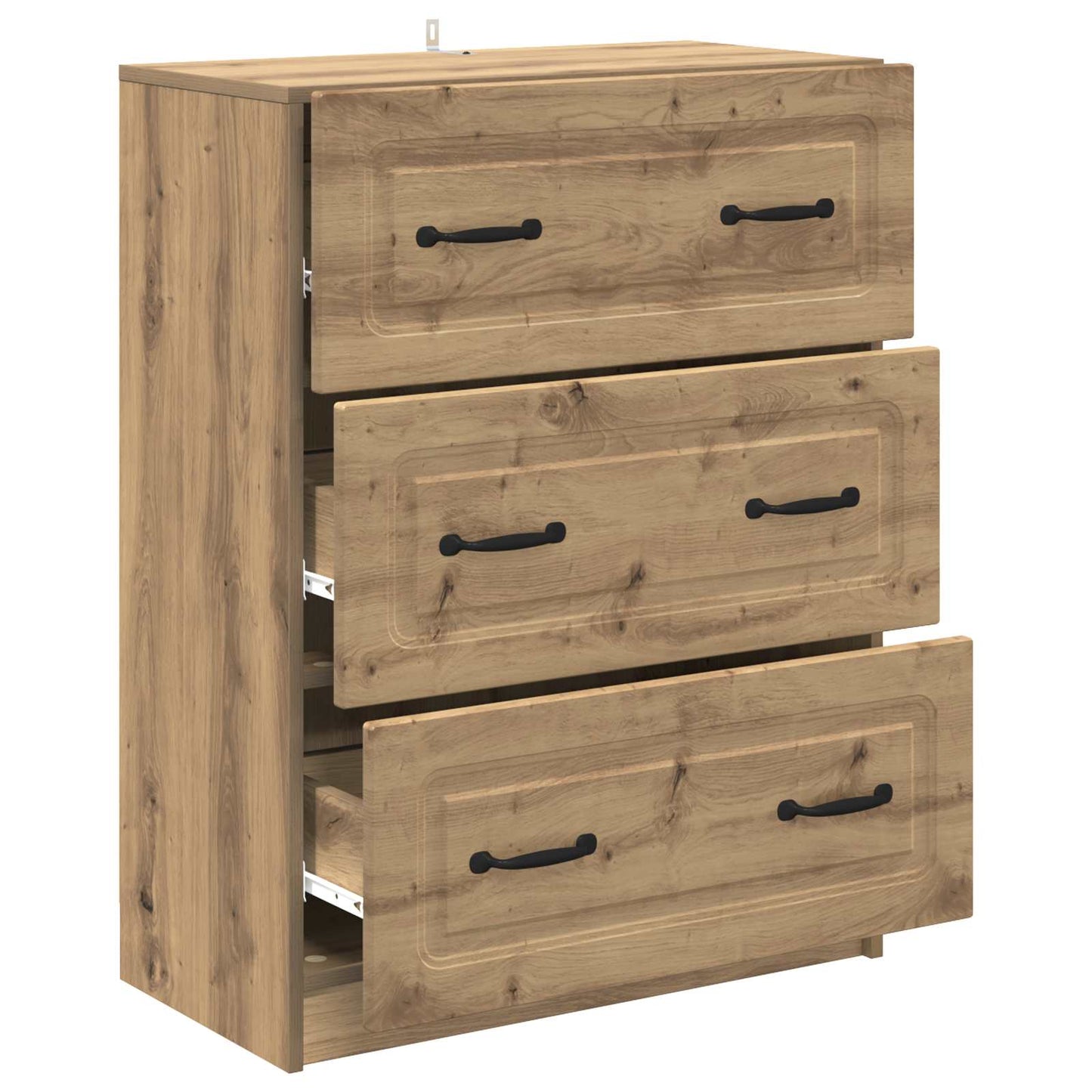 Drawer Cabinet Artisan Oak 66 x 34.5 x 87 cm Engineered Wood