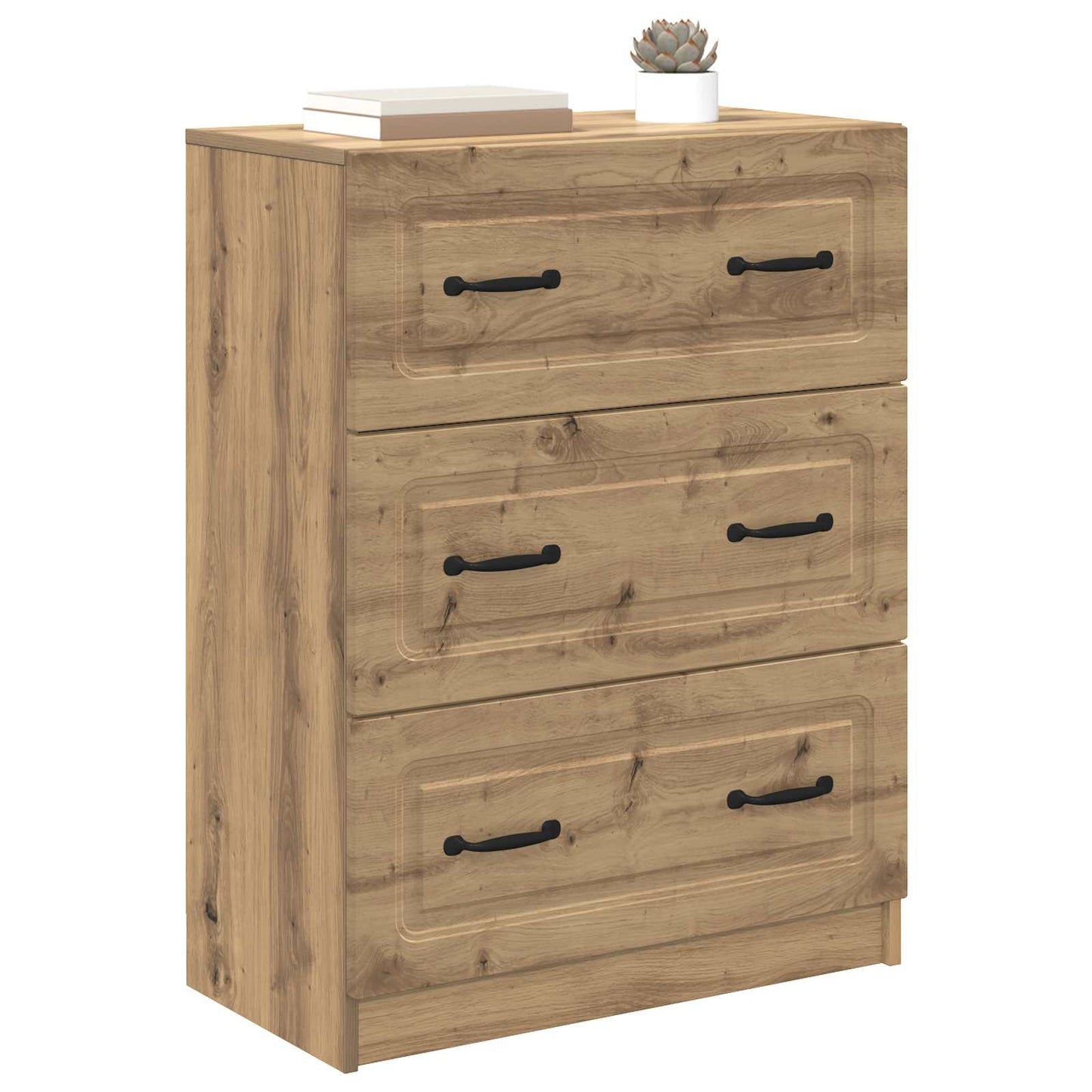 Drawer Cabinet Artisan Oak 66 x 34.5 x 87 cm Engineered Wood