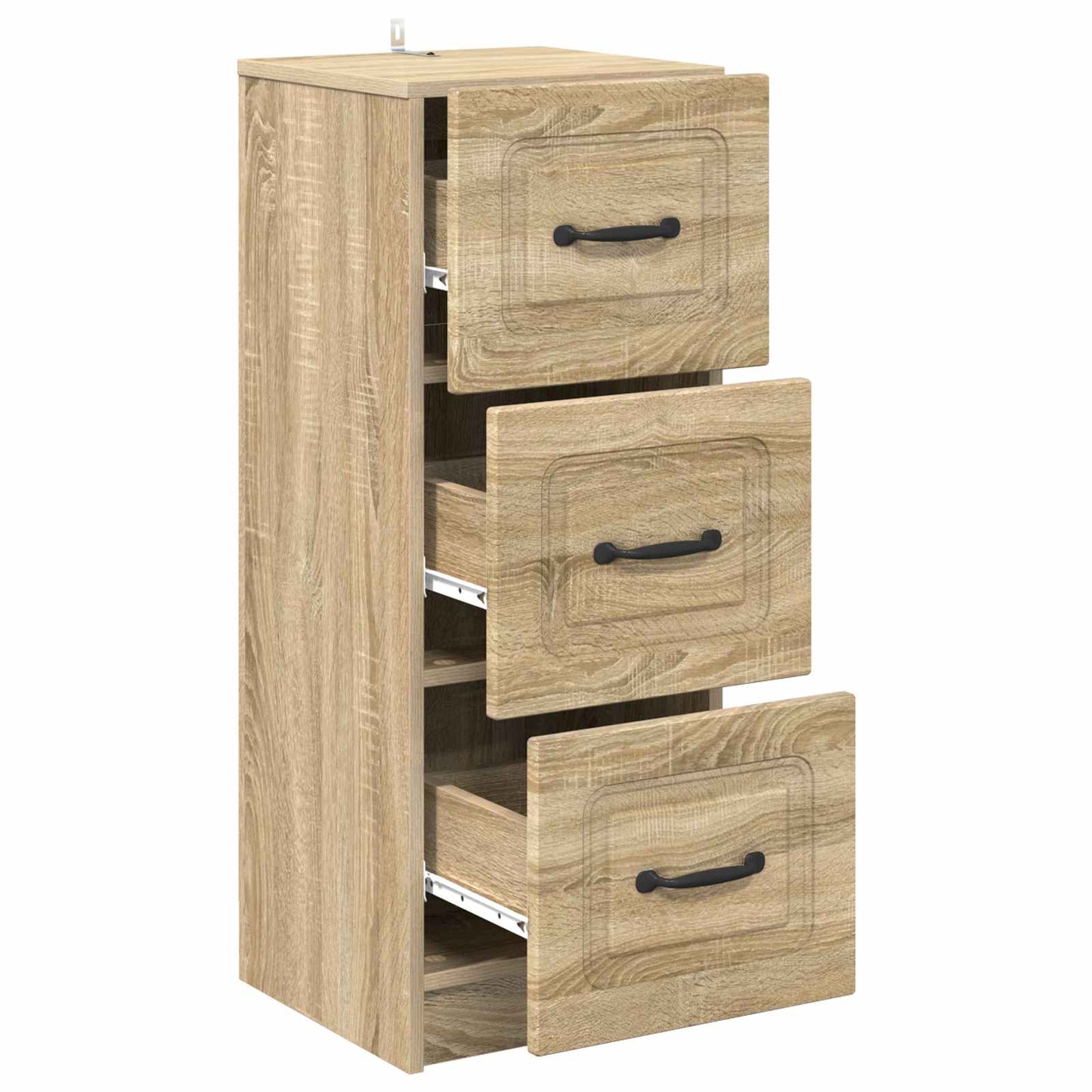 Drawer Cabinet Sonoma Oak 33 x 34.5 x 87 cm Engineered Wood