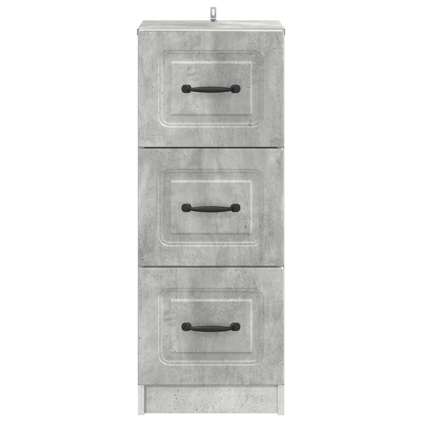 Drawer Cabinet Concrete Grey 33 x 34.5 x 87 cm Engineered Wood