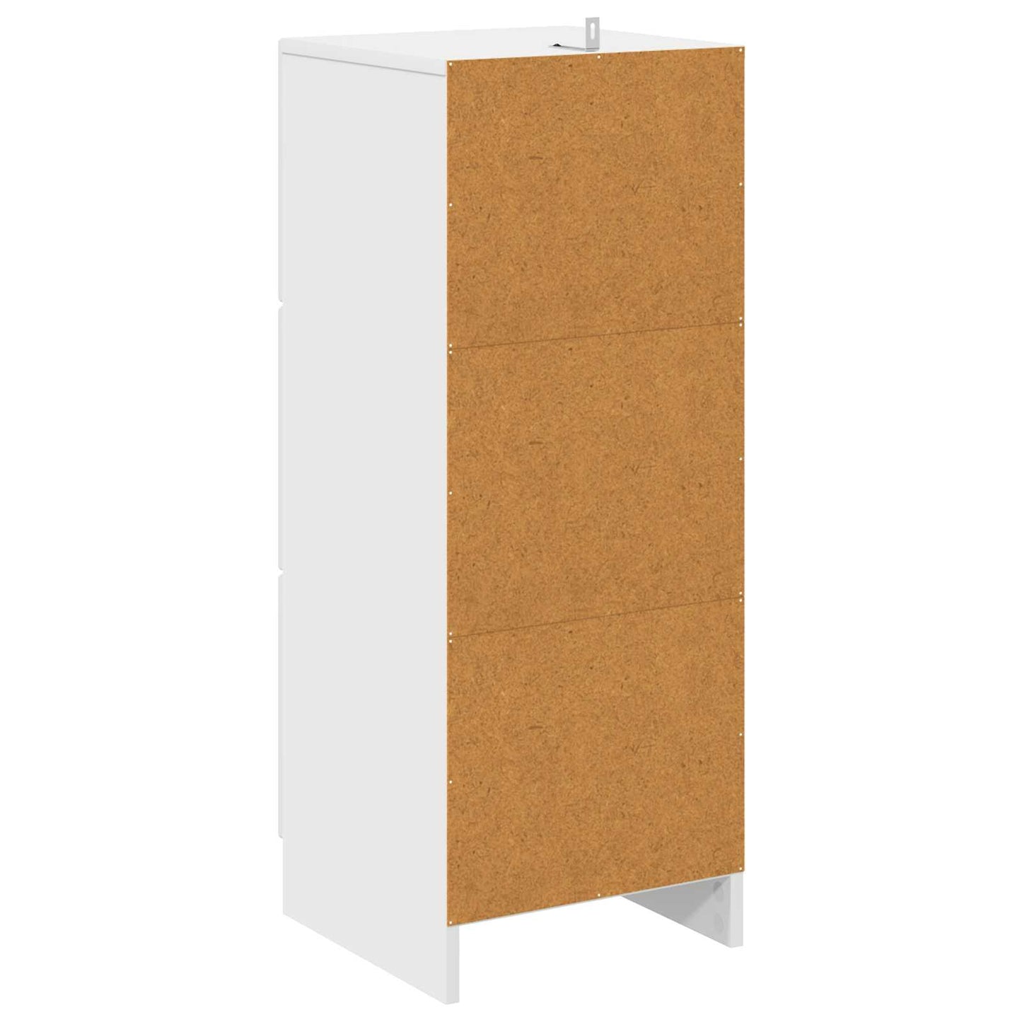 Drawer Cabinet High Gloss White 33 x 34.5 x 87 cm
