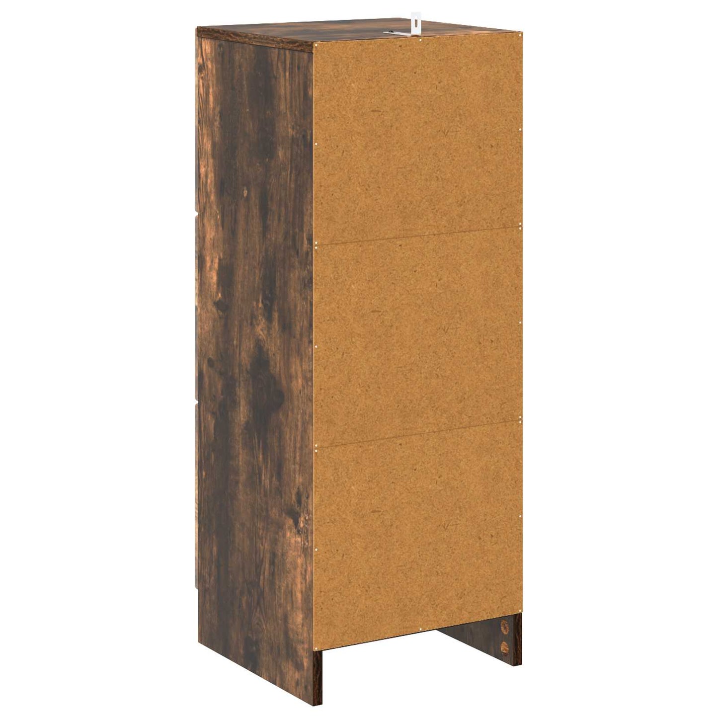 Drawer Cabinet Smoked Oak 33 x 34.5 x 87 cm Engineered Wood