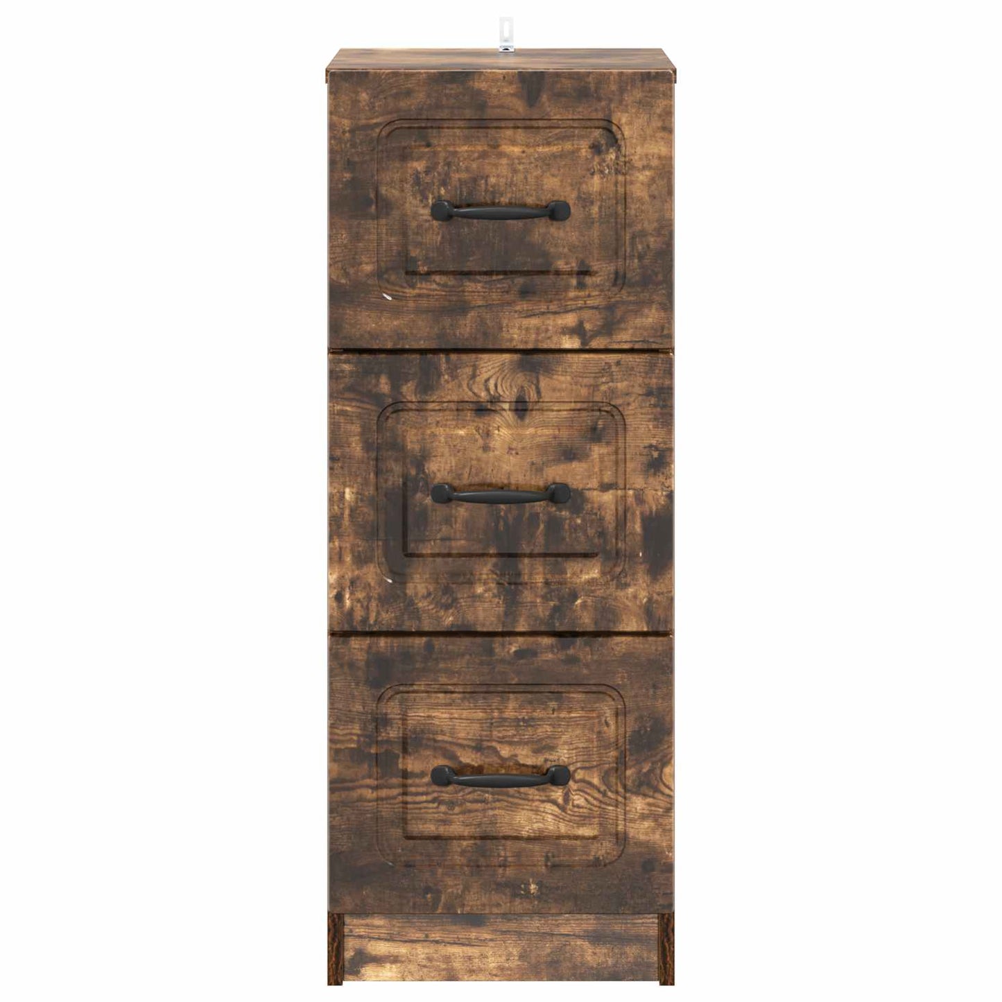 Drawer Cabinet Smoked Oak 33 x 34.5 x 87 cm Engineered Wood