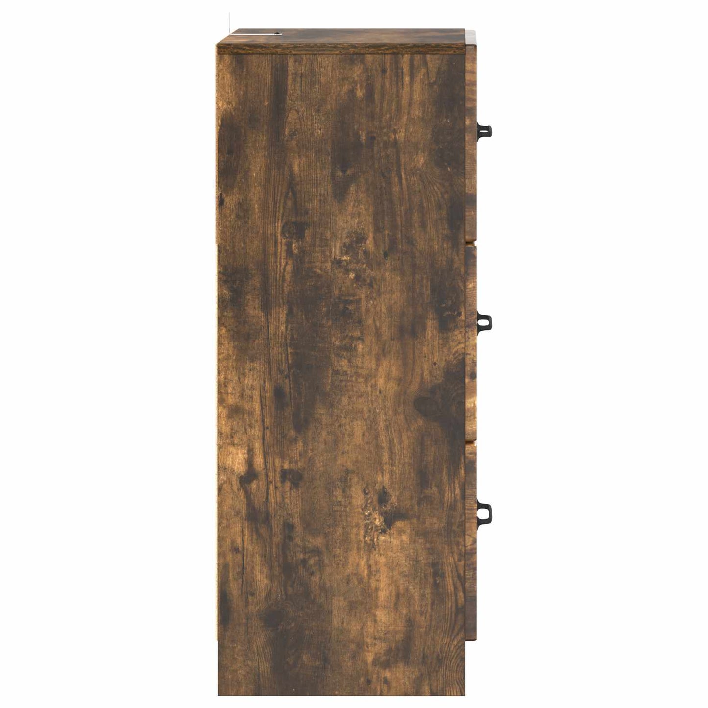 Drawer Cabinet Smoked Oak 33 x 34.5 x 87 cm Engineered Wood