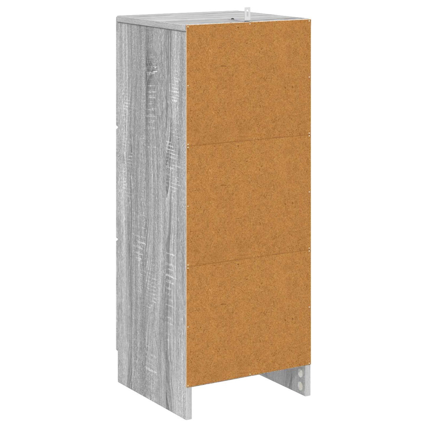 Drawer Cabinet Grey Sonoma 33 x 34.5 x 87 cm Engineered Wood