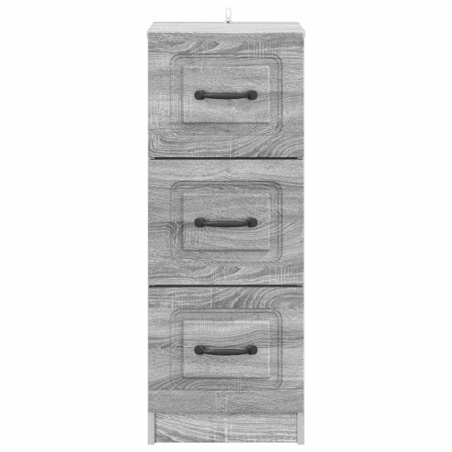 Drawer Cabinet Grey Sonoma 33 x 34.5 x 87 cm Engineered Wood
