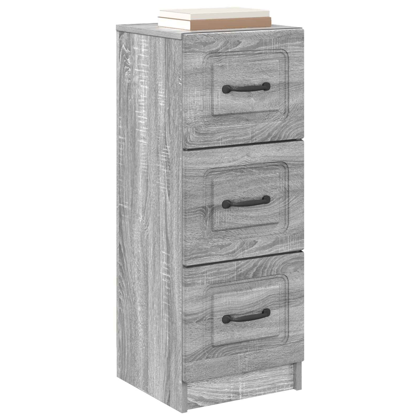 Drawer Cabinet Grey Sonoma 33 x 34.5 x 87 cm Engineered Wood