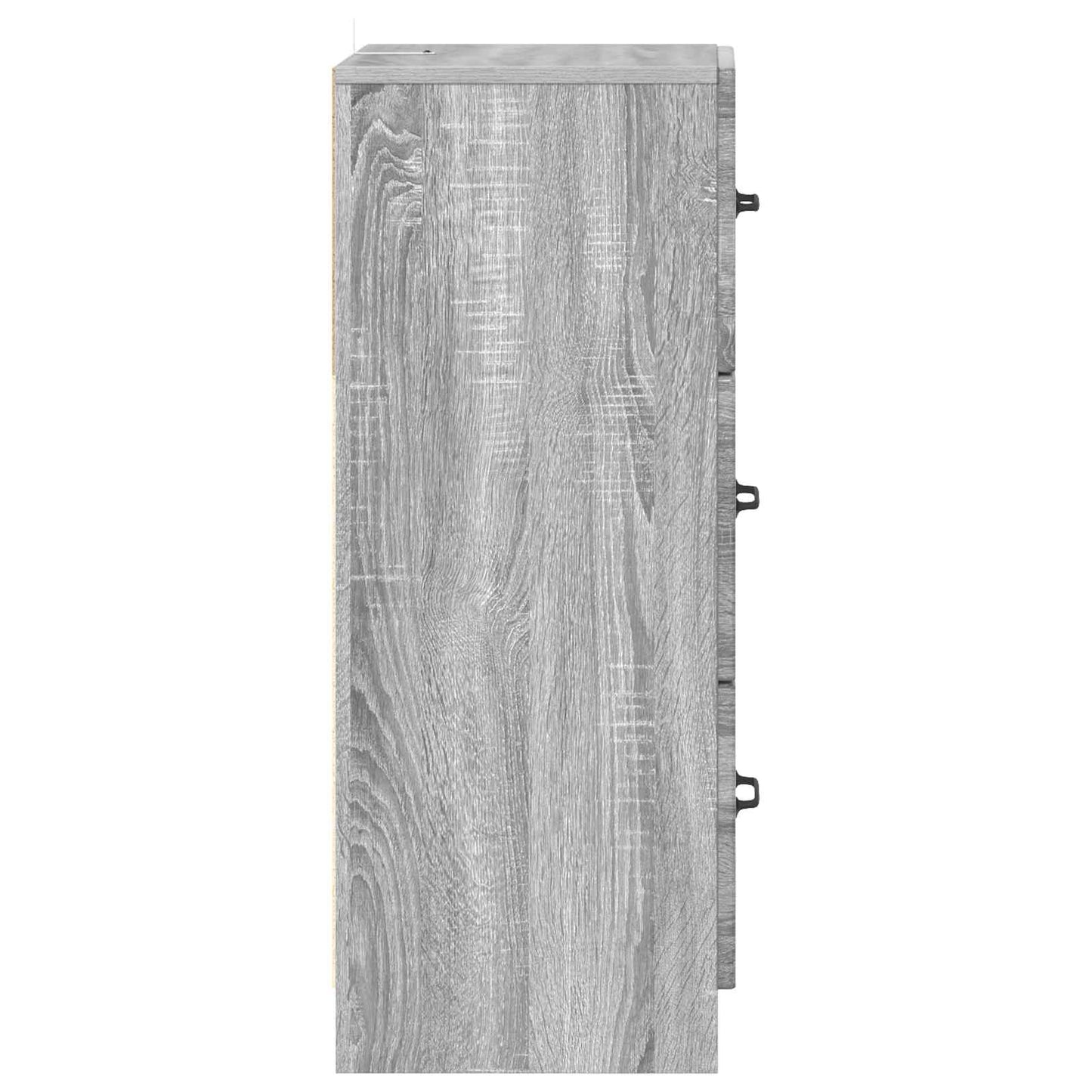 Drawer Cabinet Grey Sonoma 33 x 34.5 x 87 cm Engineered Wood