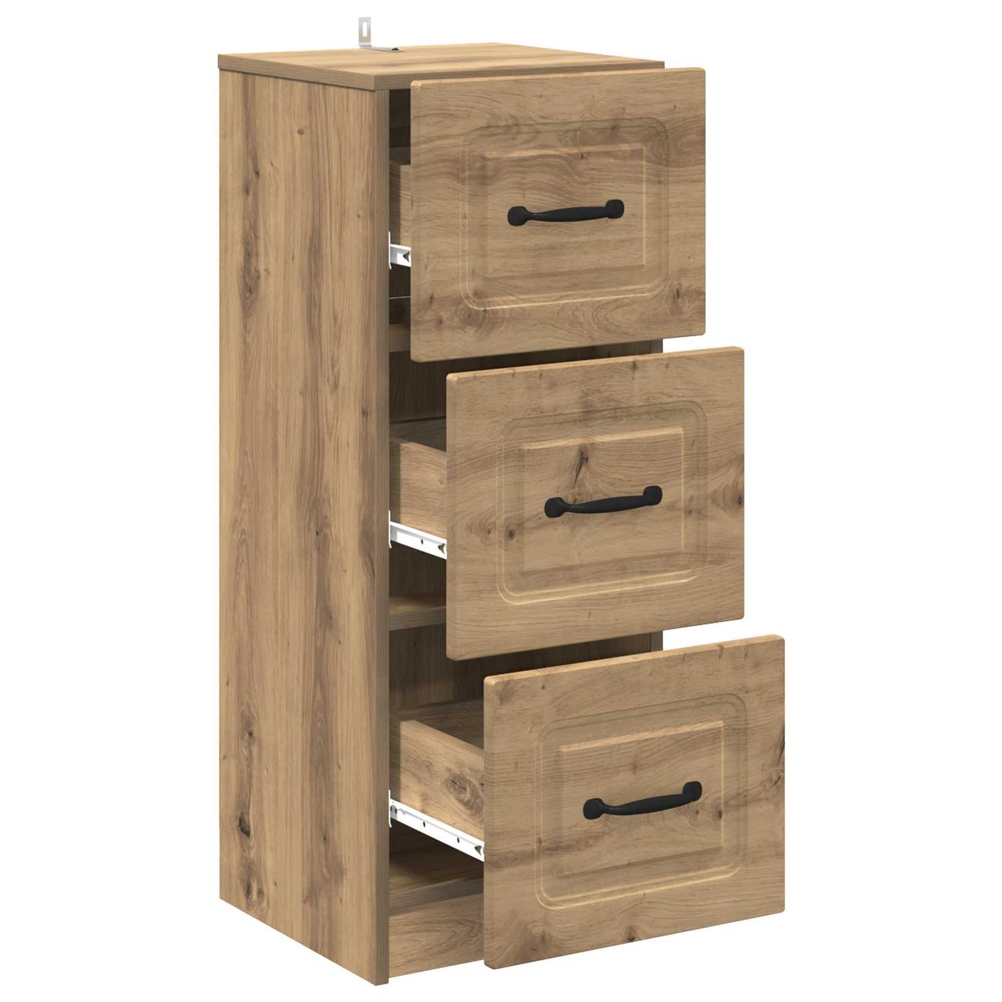 Drawer Cabinet Artisan Oak 33 x 34.5 x 87 cm Engineered Wood