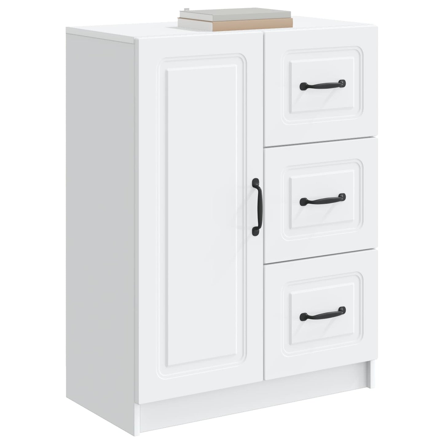 Sideboard White 66 x 34.5 x 87 cm Engineered Wood