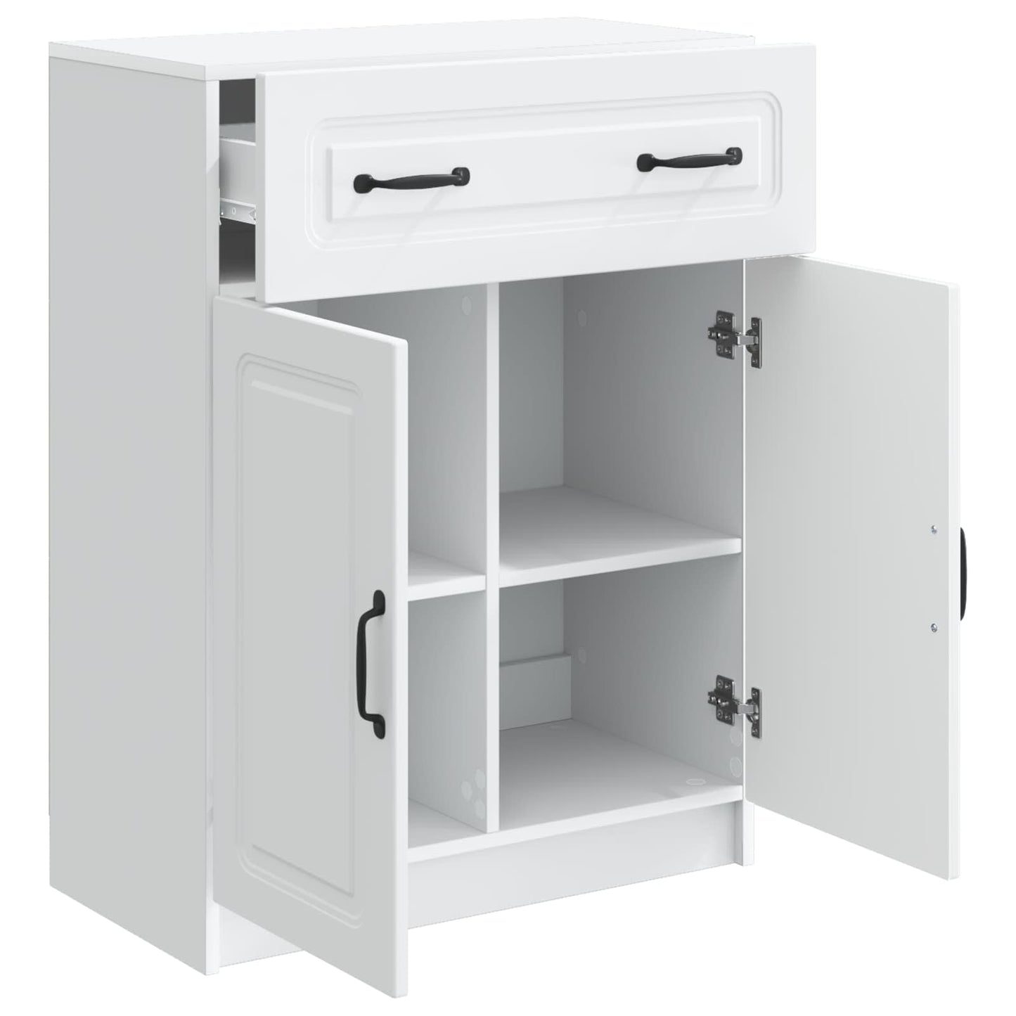 Sideboard White 66 x 34.5 x 87 cm Engineered Wood