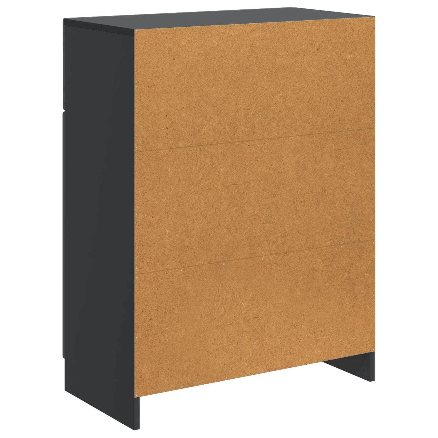 Sideboard with Drawer Black 66 x 34.5 x 87 cm Engineered Wood