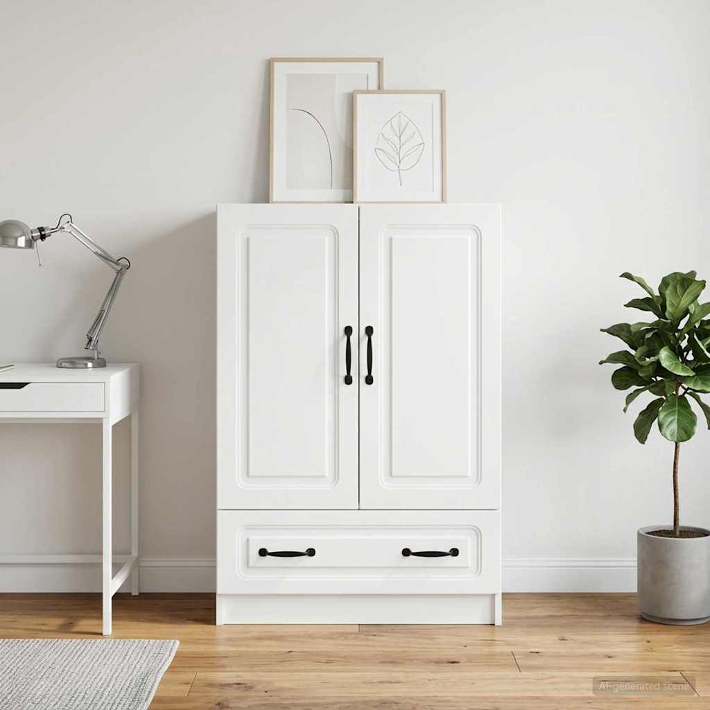 Sideboard White 66 x 34.5 x 92 cm Engineered Wood