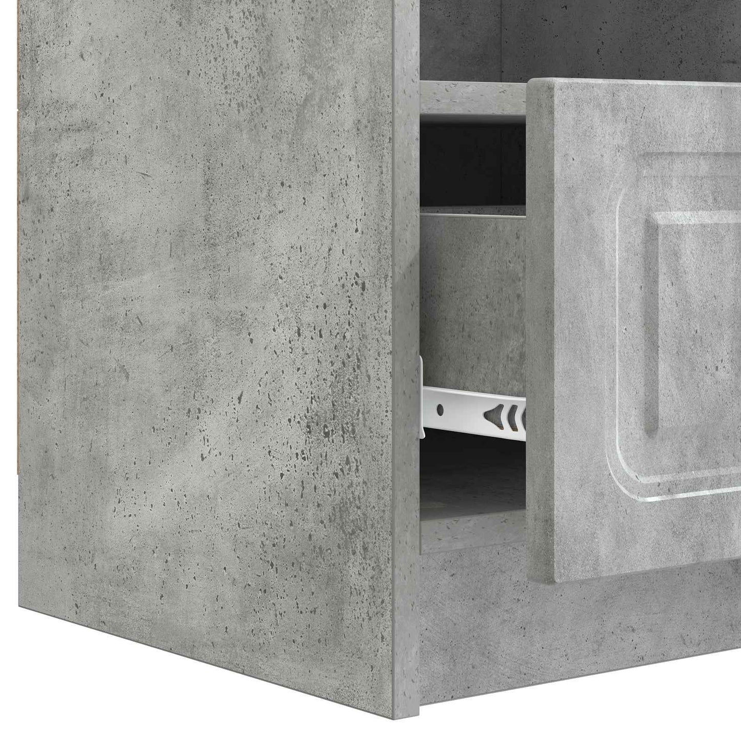 TV Cabinet Concrete Grey 102 x 34.5 x 47 cm Engineered Wood