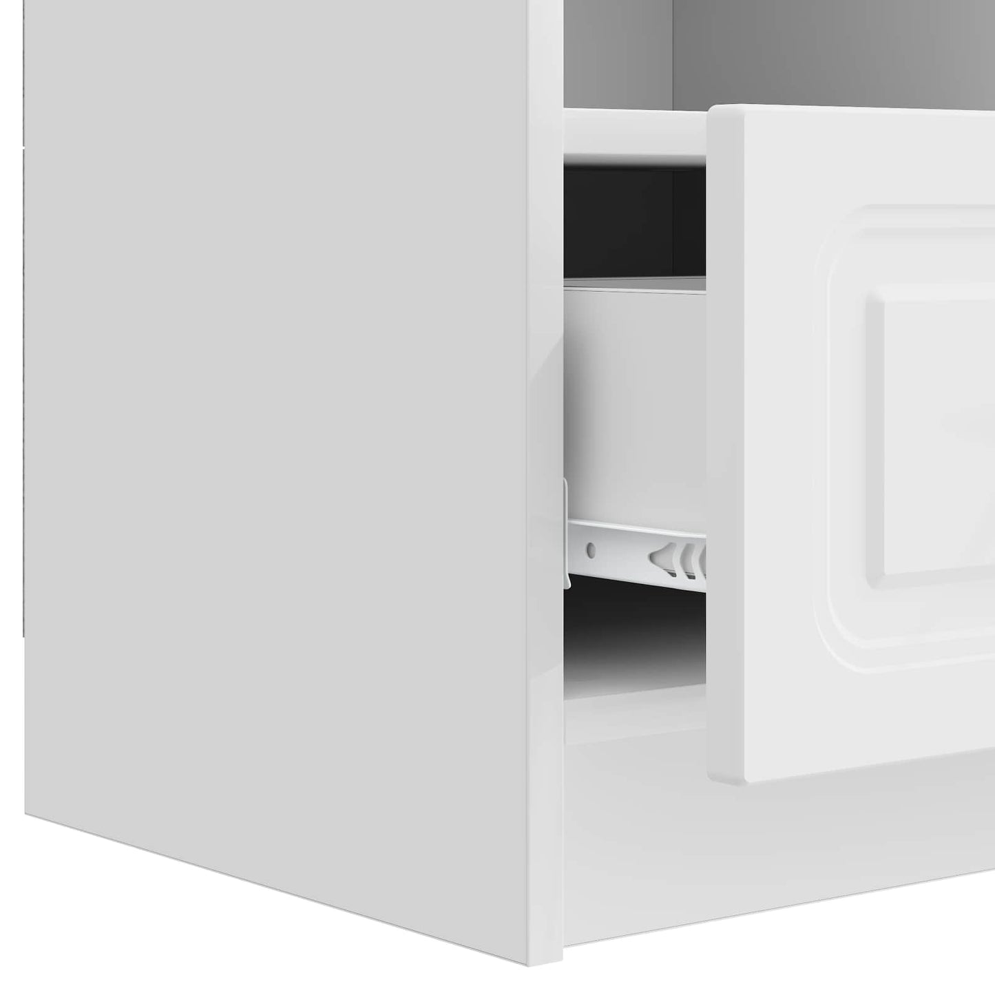 TV Cabinet High Gloss White 102 x 34.5 x 47 cm Engineered Wood