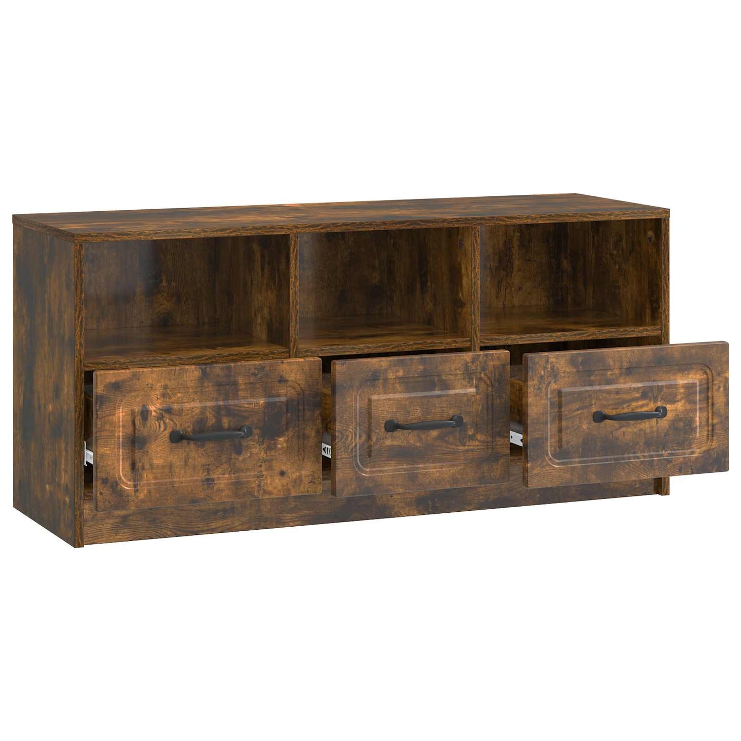 TV Cabinet Smoked Oak 102 x 34.5 x 47 cm Engineered Wood
