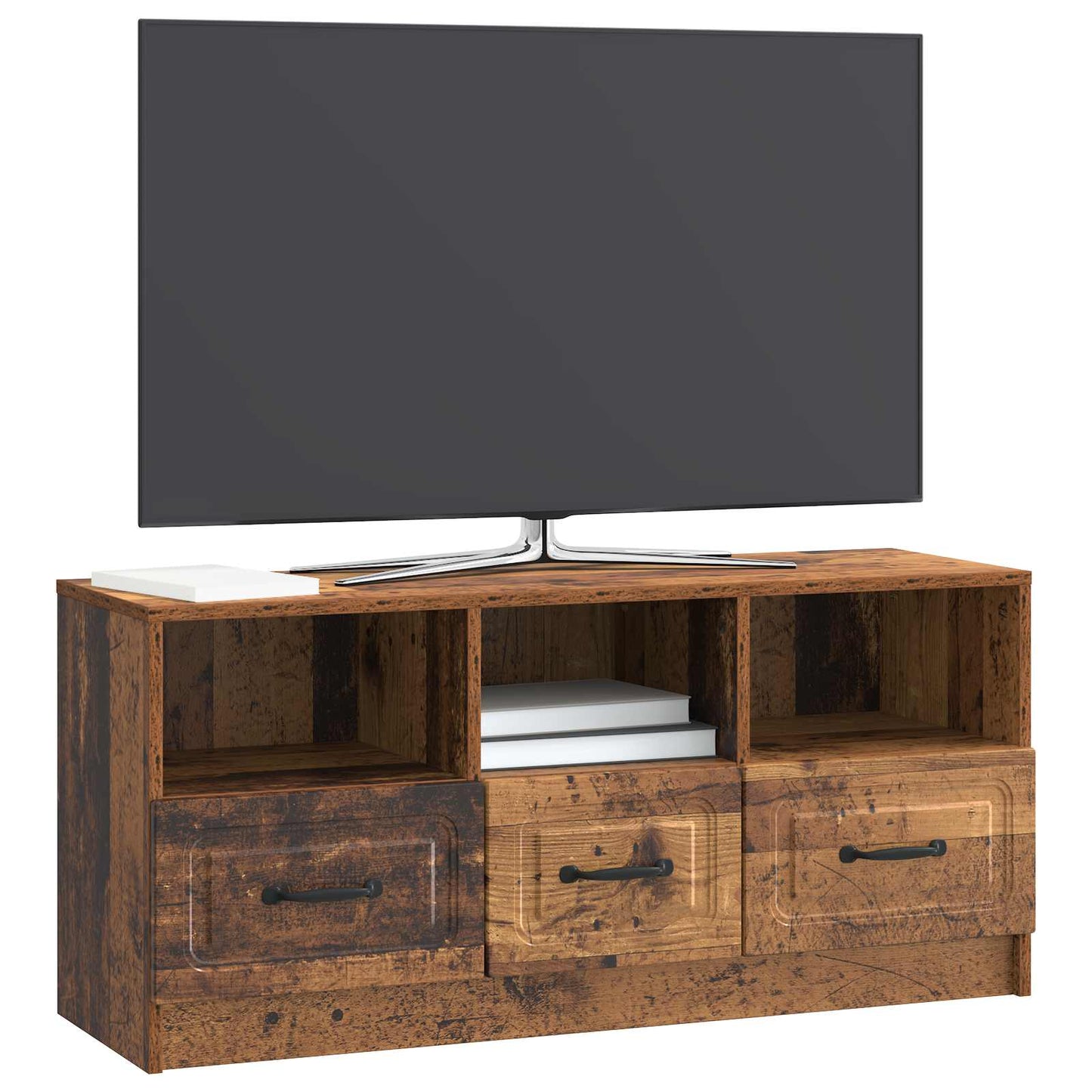 TV Cabinet Old Wood 102 x 34.5 x 47 cm Engineered Wood