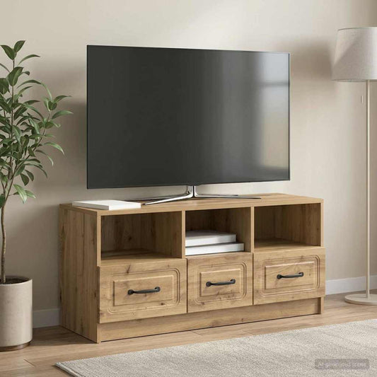 TV Cabinet 102 x 34.5 x 47 cm Artisan Oak Engineered Wood