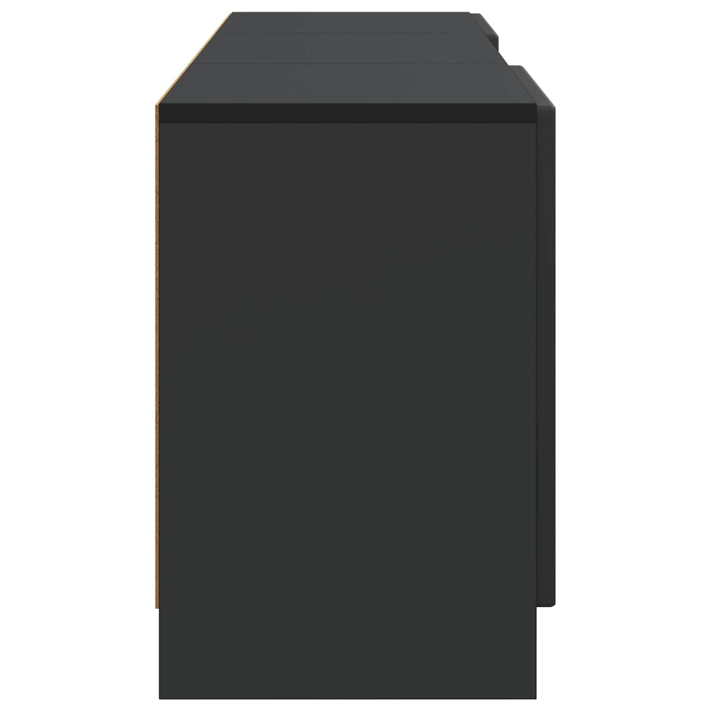 TV Cabinet Black 150 x 31 x 47 cm Engineered Wood
