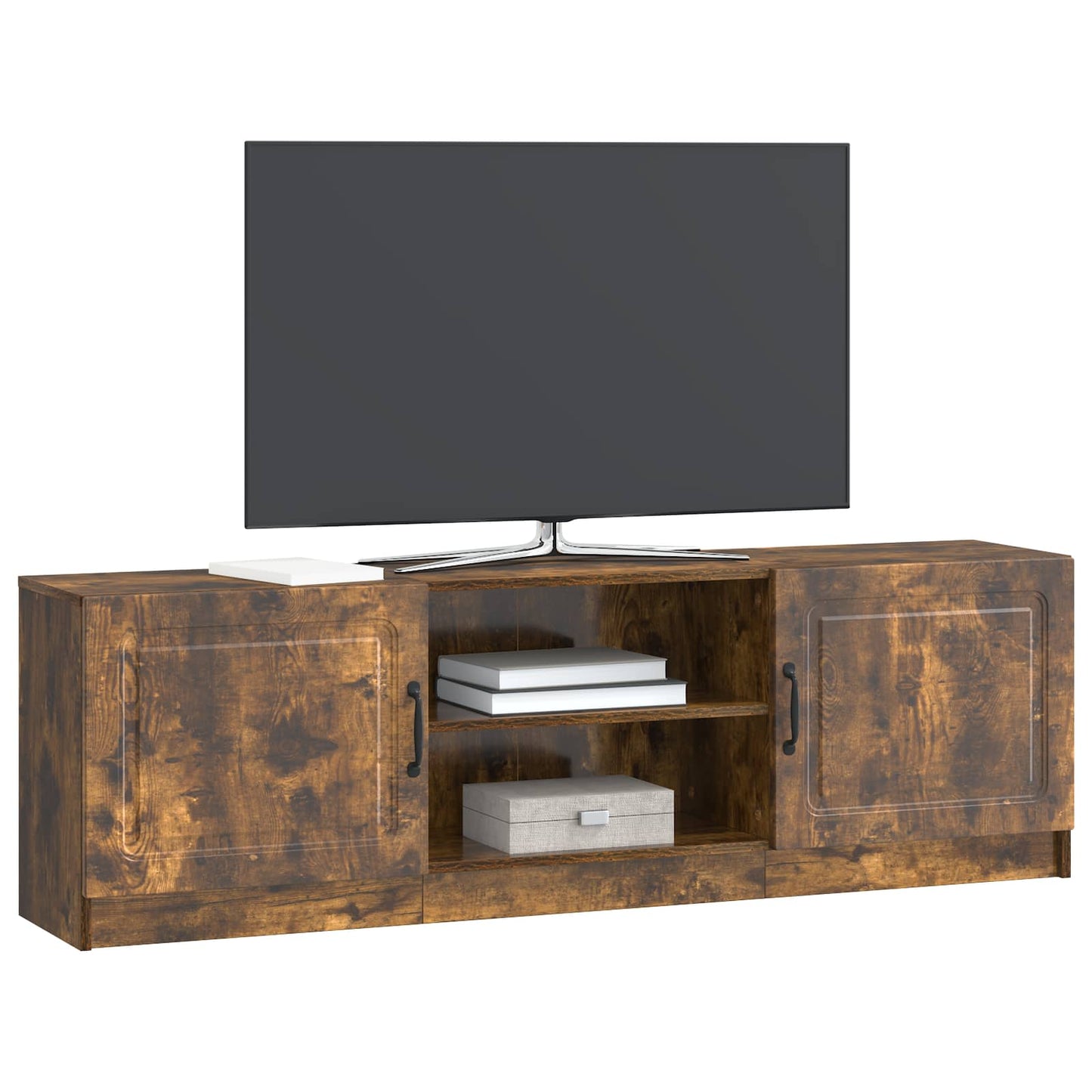 TV Cabinet Smoked Oak 150 x 31 x 47 cm Engineered Wood