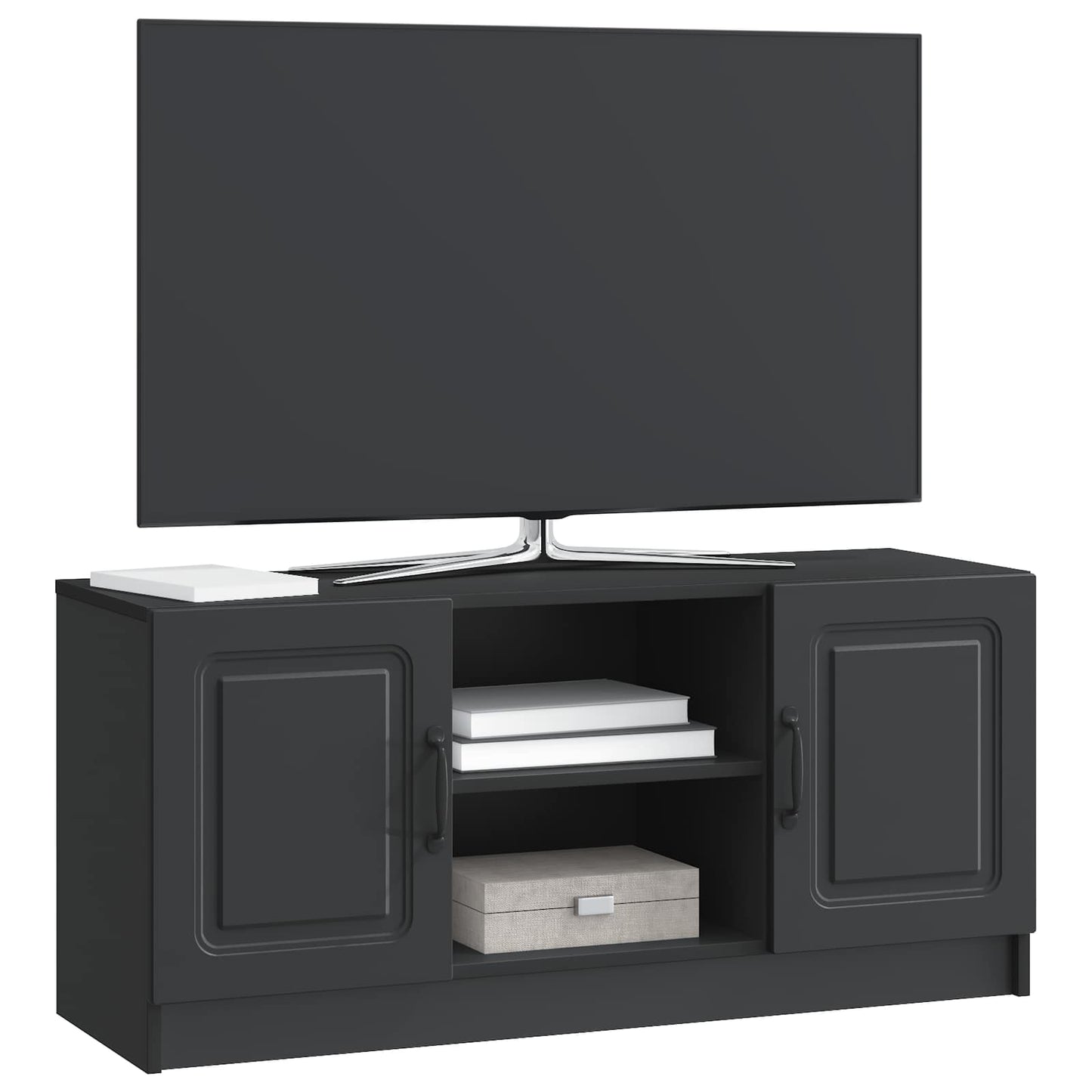 TV Cabinet Black 102 x 34.5 x 47 cm Engineered Wood