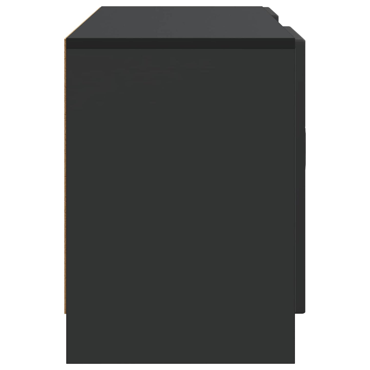 TV Cabinet Black 102 x 34.5 x 47 cm Engineered Wood