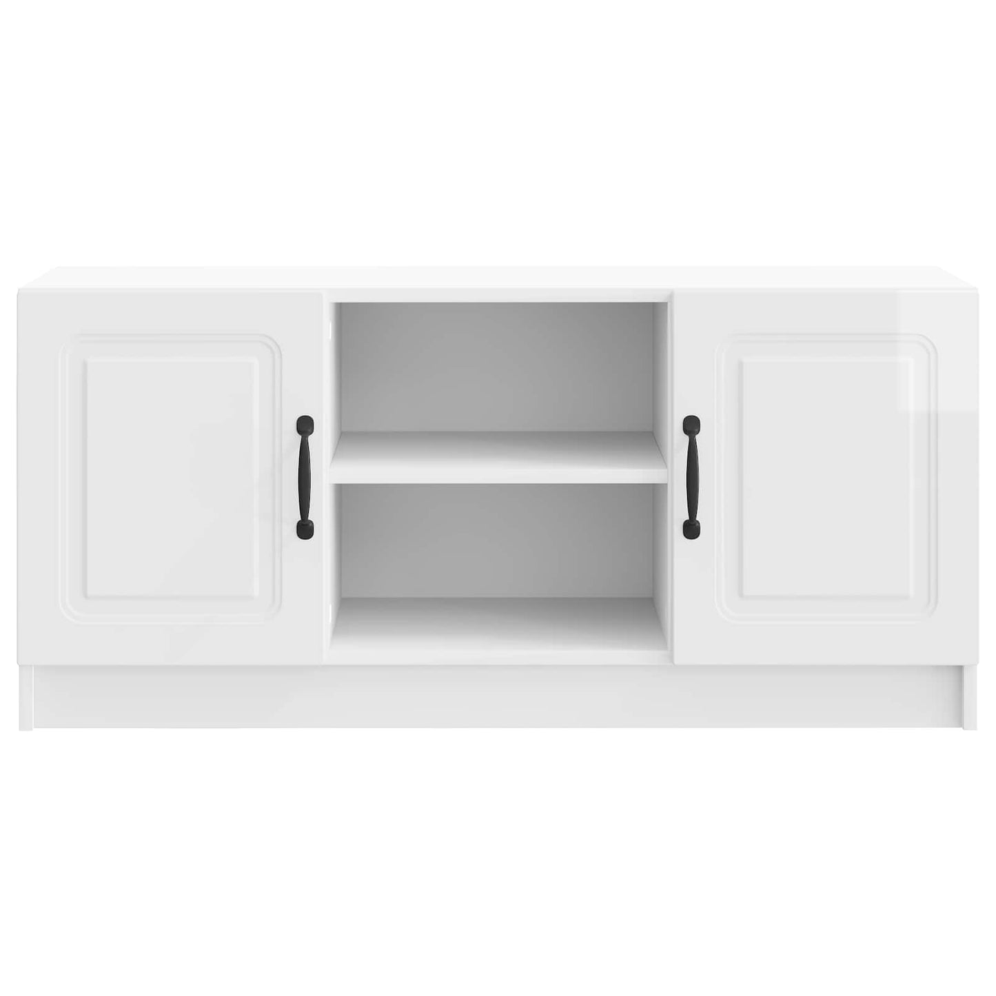 TV Cabinet High Gloss White 102 x 34.5 x 47 cm Engineered Wood
