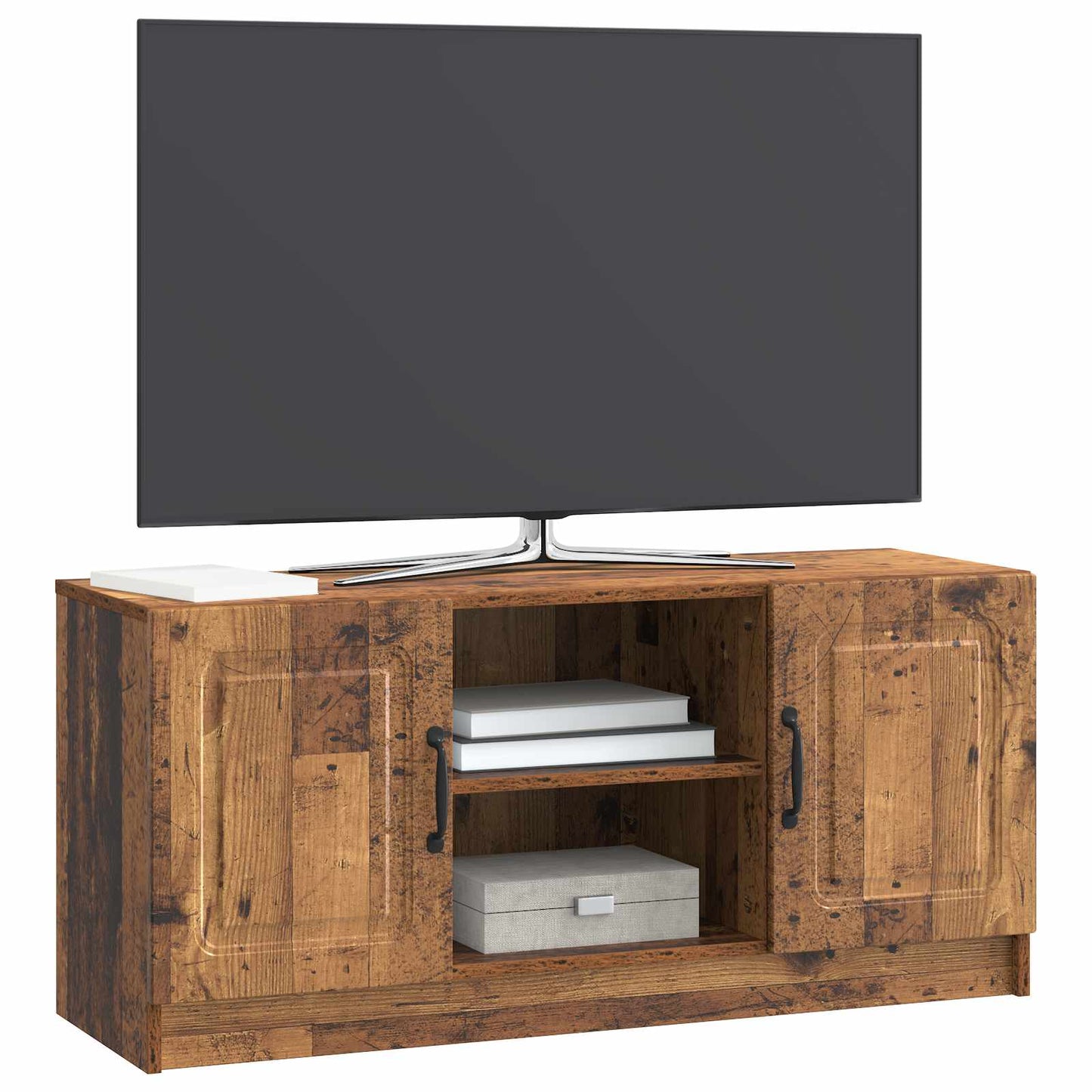 TV Cabinet Old Wood 102 x 34.5 x 47 cm Engineered Wood