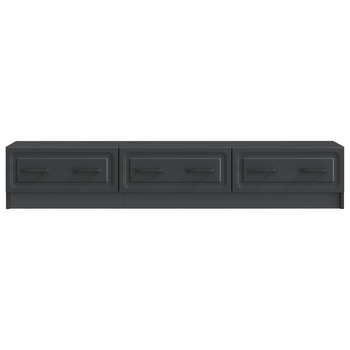 TV Cabinet with Drawer Black 147 x 34.5 x 27 cm Engineered Wood