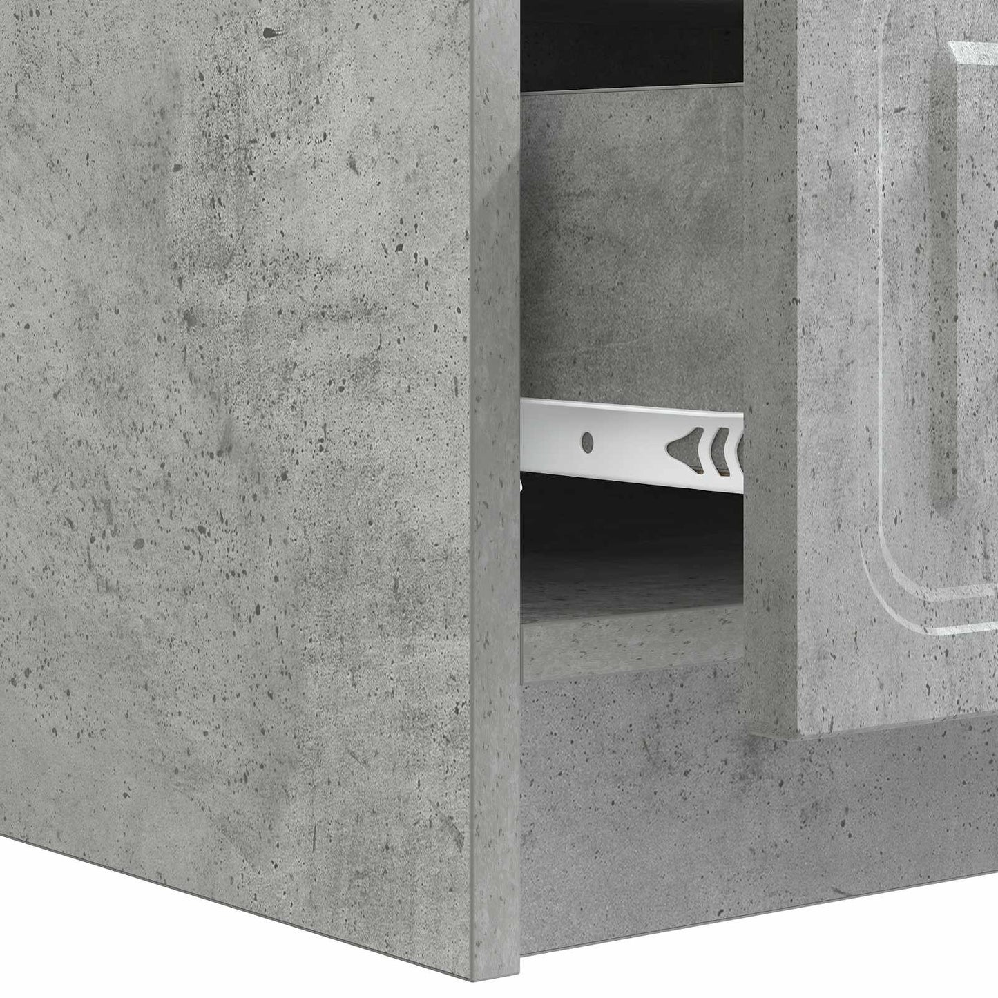 TV Cabinet Concrete Grey 147 x 34.5 x 27 cm Engineered Wood