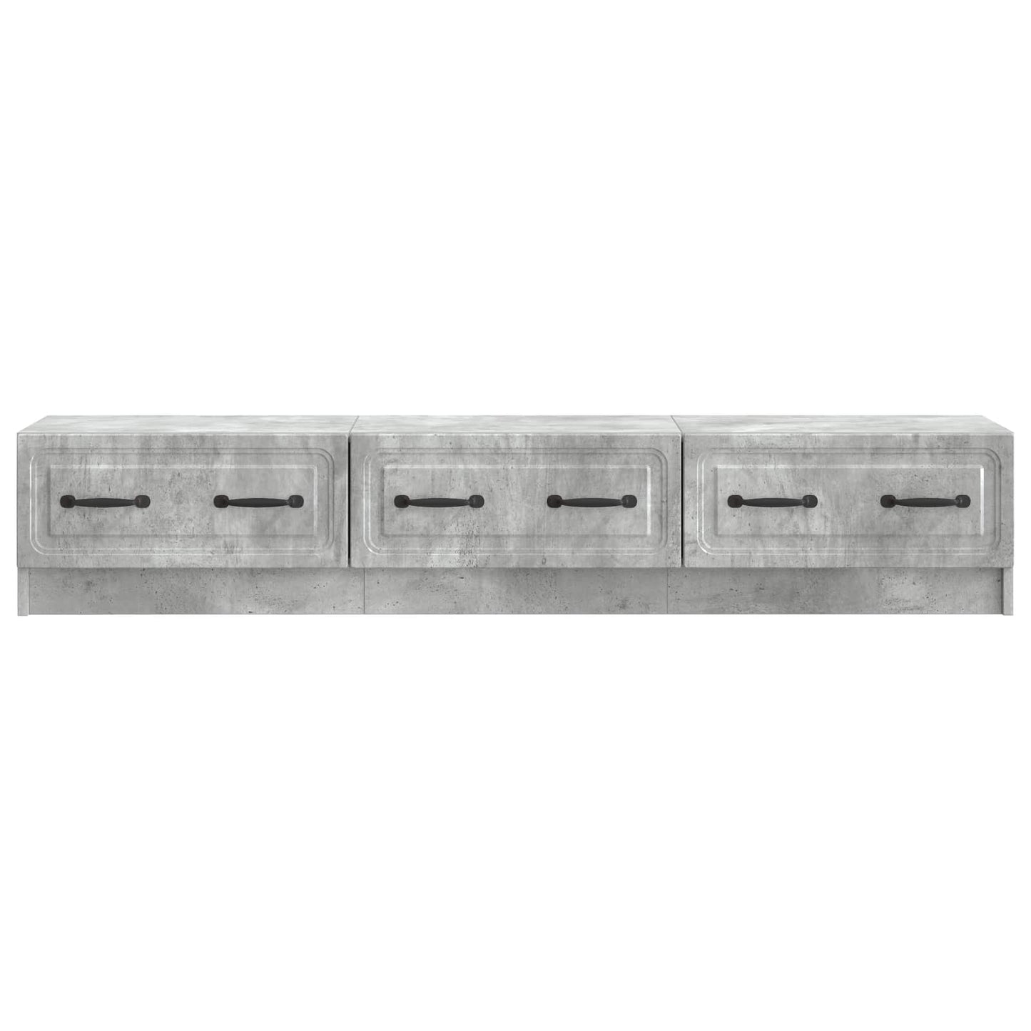 TV Cabinet Concrete Grey 147 x 34.5 x 27 cm Engineered Wood
