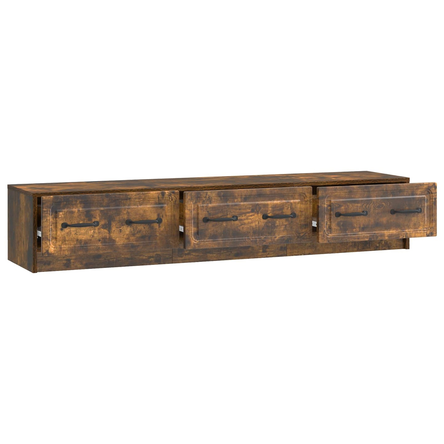 TV Cabinet Smoked Oak 147 x 34.5 x 27 cm Engineered Wood