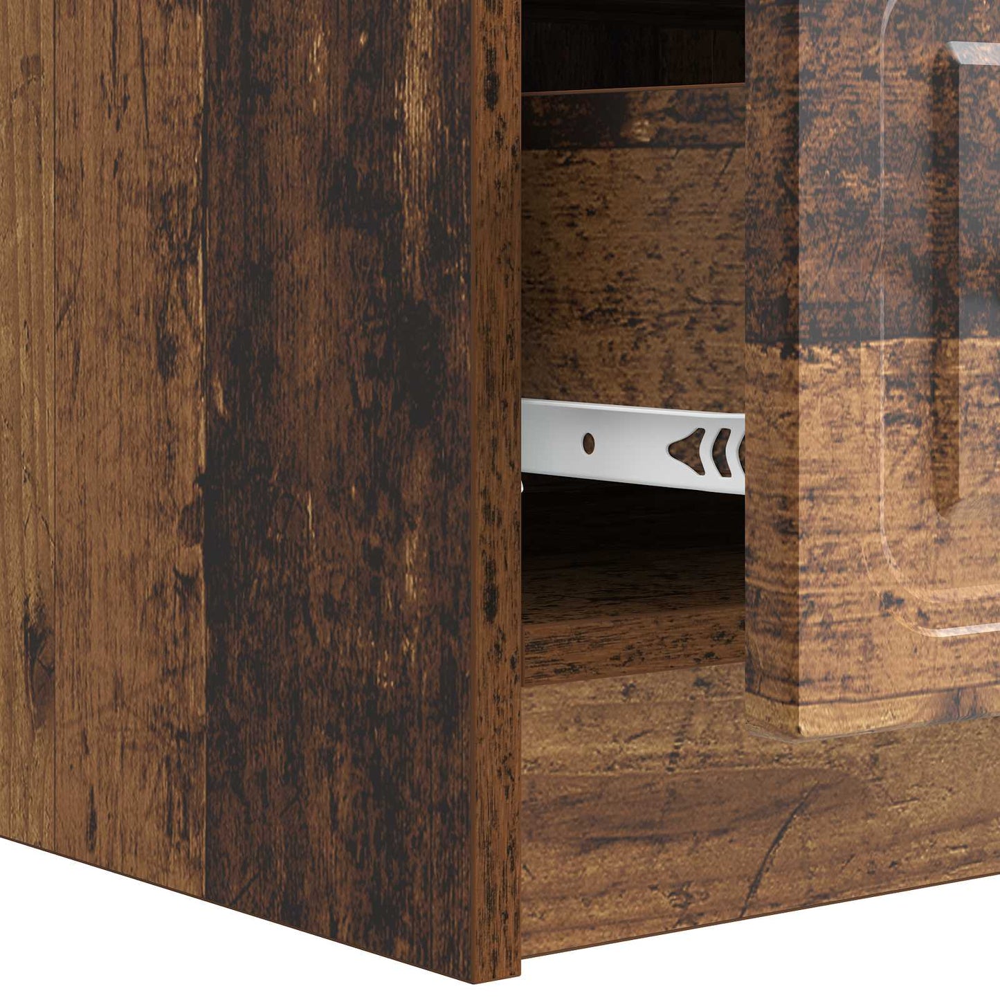 TV Cabinet Old Wood 147 x 34.5 x 27 cm Engineered Wood