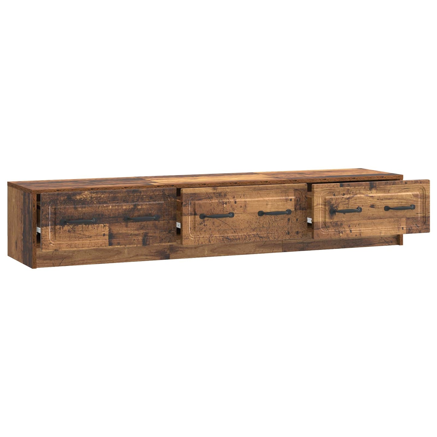 TV Cabinet Old Wood 147 x 34.5 x 27 cm Engineered Wood