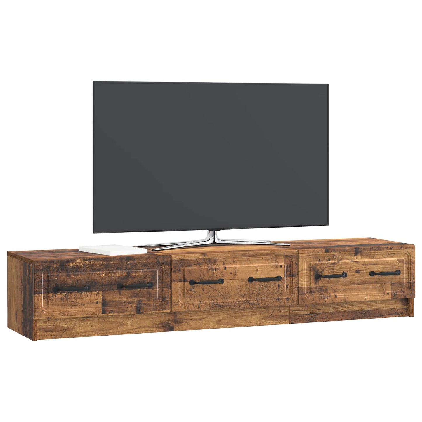 TV Cabinet Old Wood 147 x 34.5 x 27 cm Engineered Wood