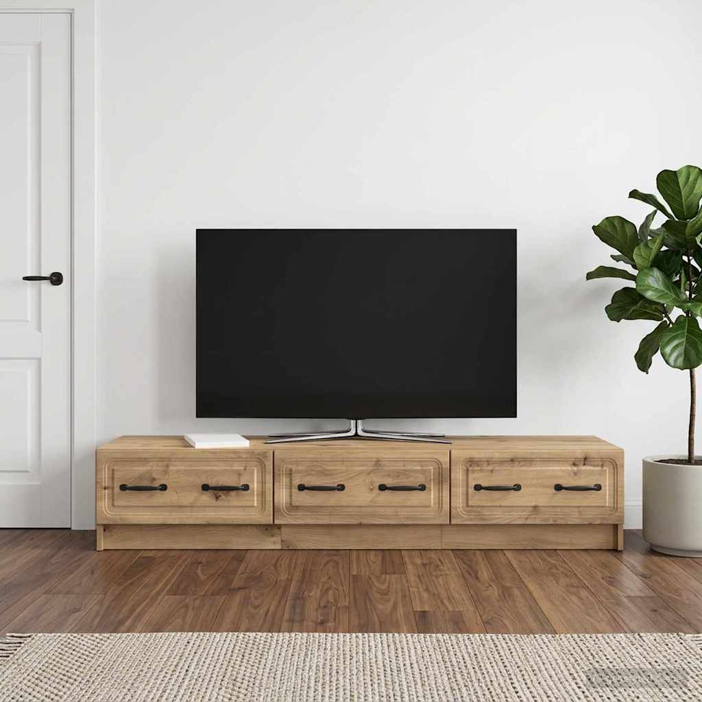 TV Cabinet 147 x 34.5 x 27 cm Artisan Oak Engineered Wood