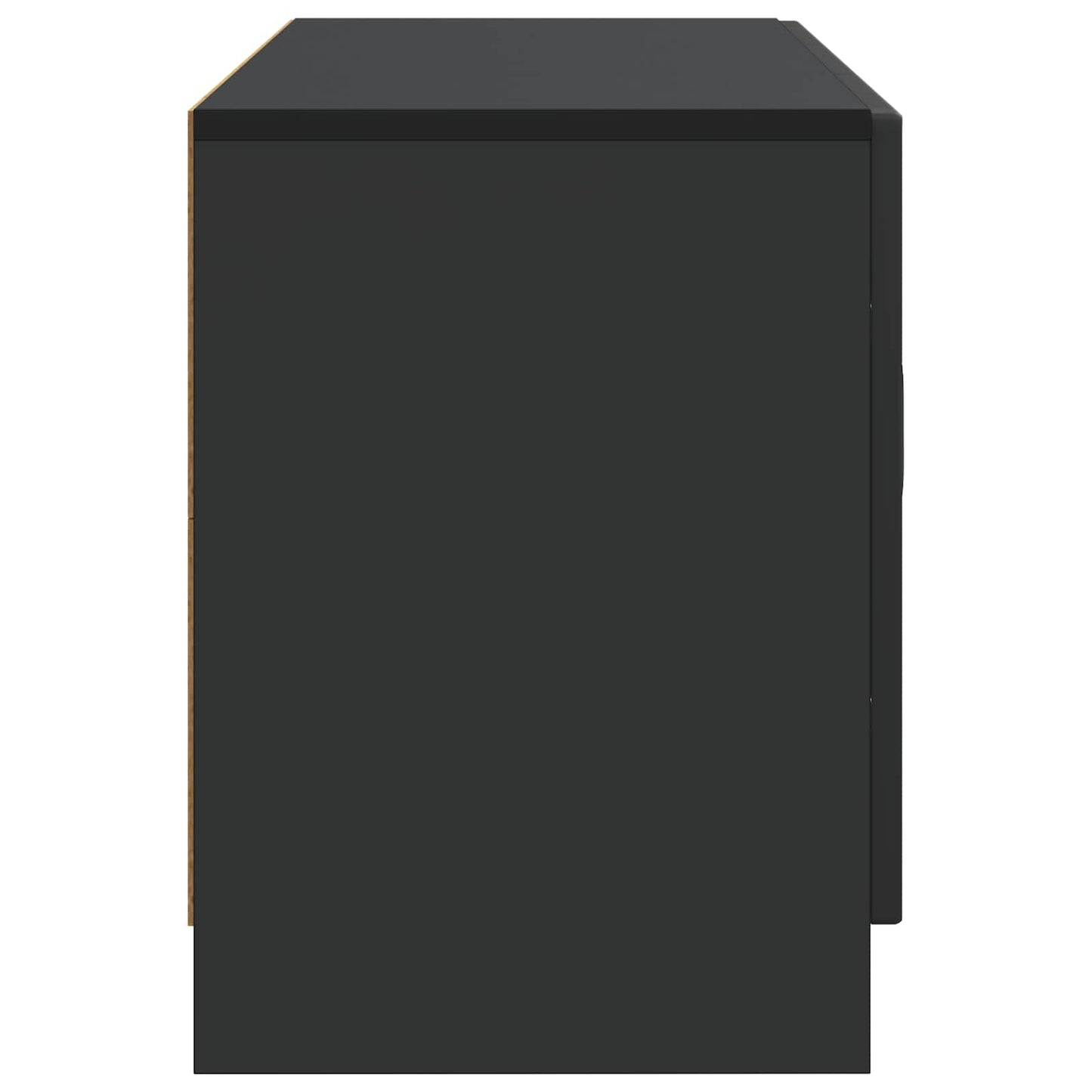 TV Cabinet Black 99 x 34.5 x 47 cm Engineered Wood