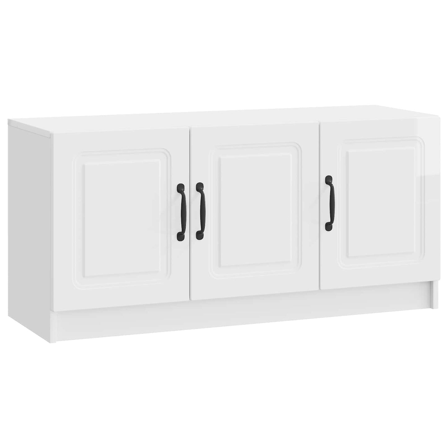 TV Cabinet High Gloss White 99 x 34.5 x 47 cm Engineered Wood