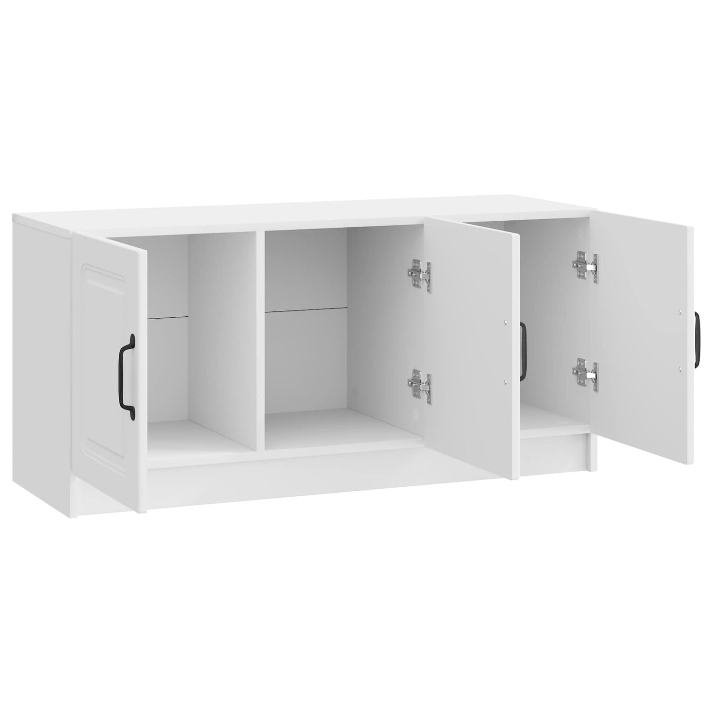 TV Cabinet High Gloss White 99 x 34.5 x 47 cm Engineered Wood