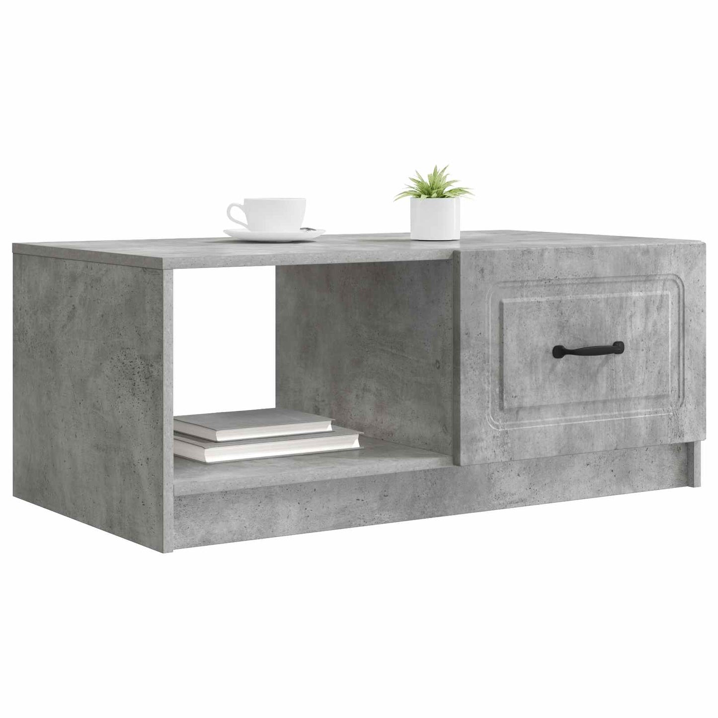 Coffee Table Concrete Grey 90 x 50 x 37 cm Engineered Wood