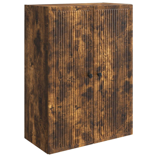 Wall-Mounted Cabinet Smoked Oak 66 x 34.5 x 90 cm