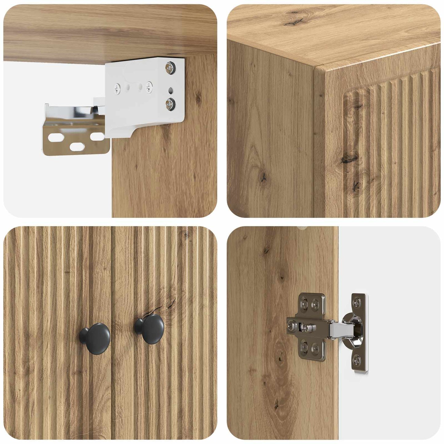 Wall-Mounted Cabinet Artisan Oak 66 x 34.5 x 90 cm