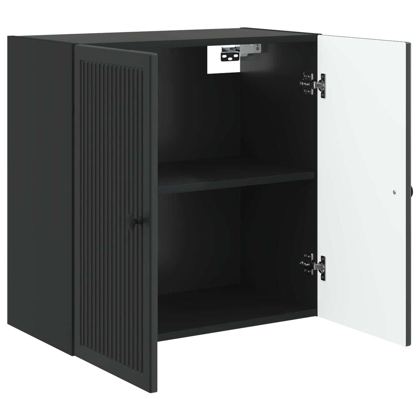 Wall-Mounted Cabinet Black 59 x 31 x 60 cm Engineered Wood